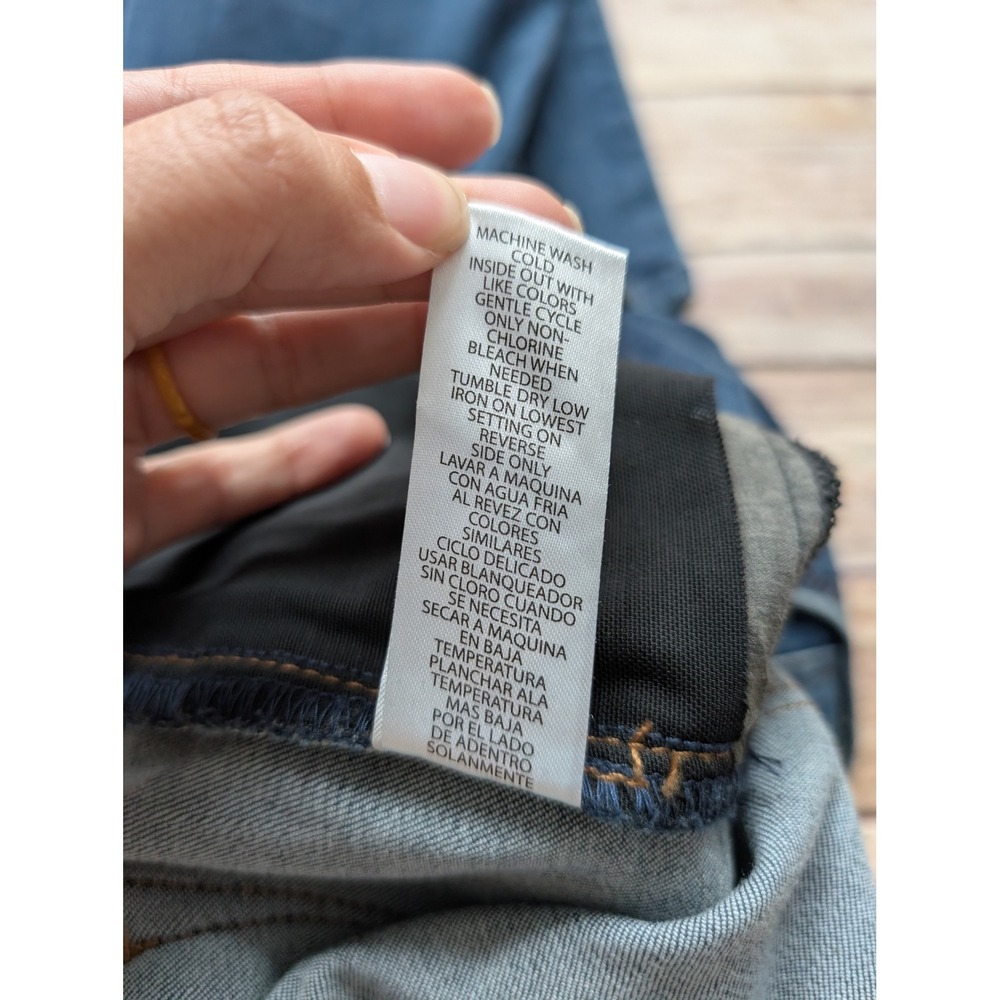 Democracy Straight Jeans Womens 12 Cotton Blend Blue Ab Technology| casual-chic - Picture 7 of 10